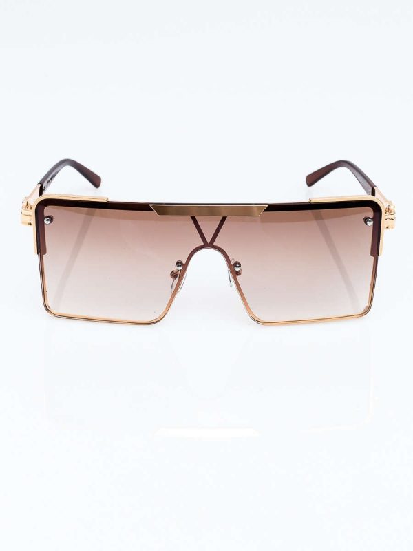 Wholesale Large Coffee Rat Sunglasses