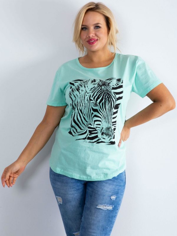 Wholesale Mint t-shirt Mysterious PLUS SIZE