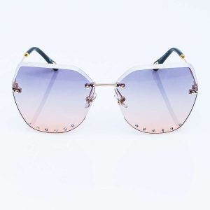 Wholesale Large Women Square Sunglasses NO FRAME With Zirconia