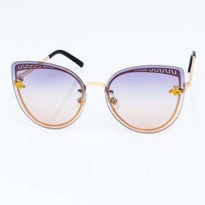 Wholesale Purple Women's CAT EYE Sunglasses With Insect