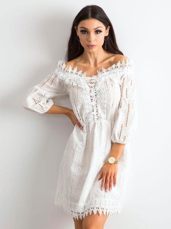 Wholesale Boho dress white