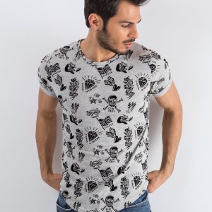 Wholesale Grey T-shirt for men