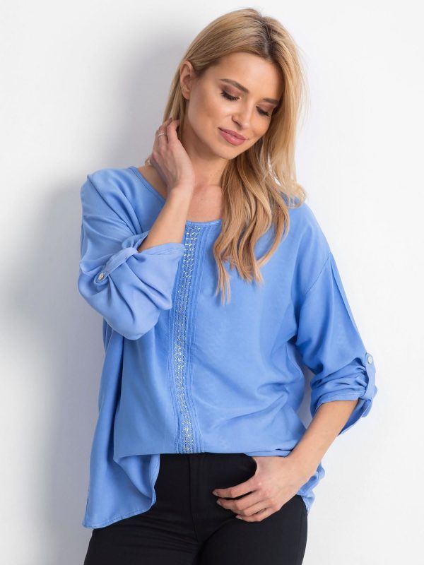 Wholesale Blue blouse Cherubic