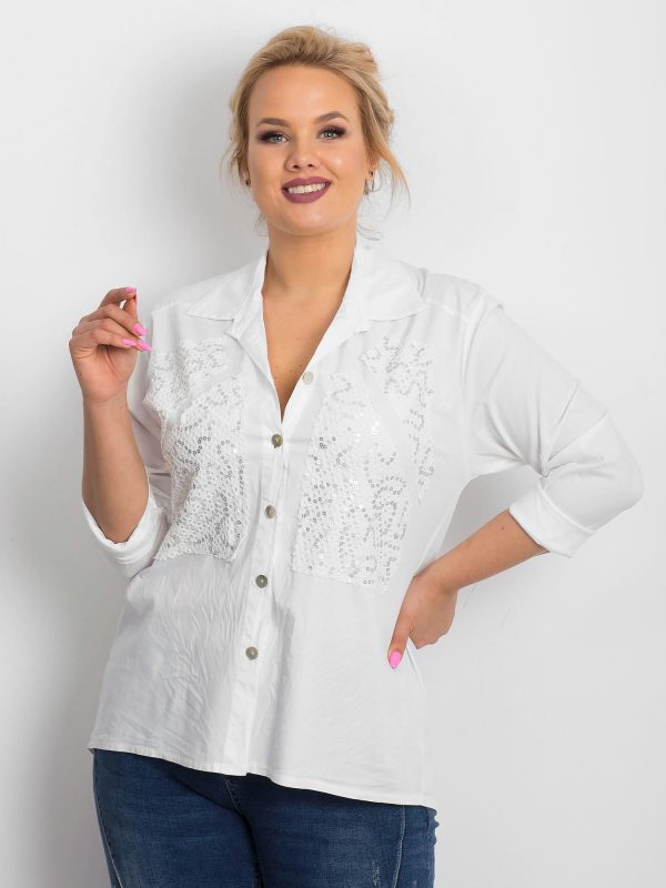 Wholesale Oddity Plus Size White Shirt