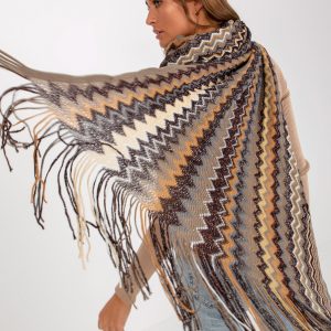 Wholesale Beige Women's Winter Shawl with Patterns