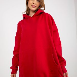 Wholesale Red oversized kangaroo sweatshirt MAYFLIES