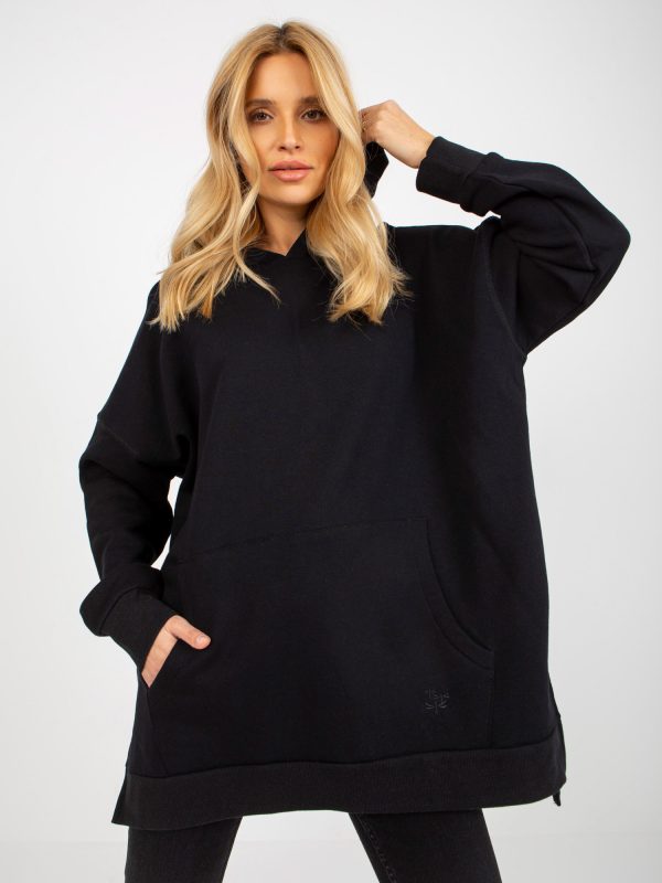 Wholesale Black oversize hoodie MAYFLIES