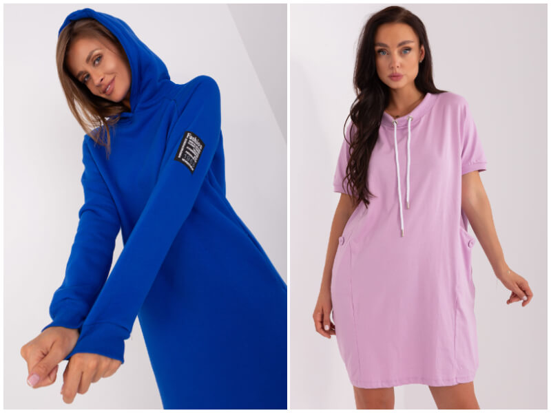 Wholesale sweatshirt dresses online – sports comfort in a feminine edition