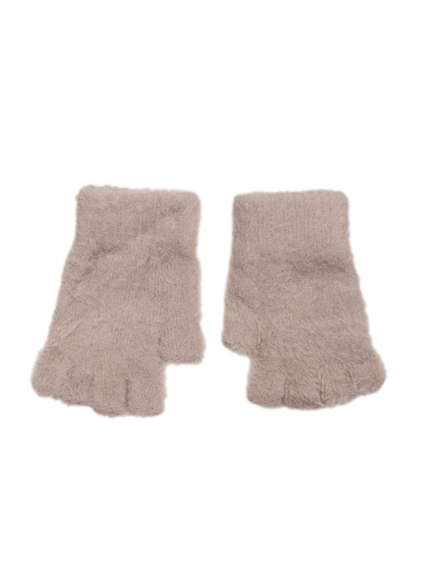 Wholesale Beige Fingerless Gloves