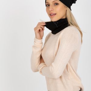 Wholesale Black women's winter set with inscriptions