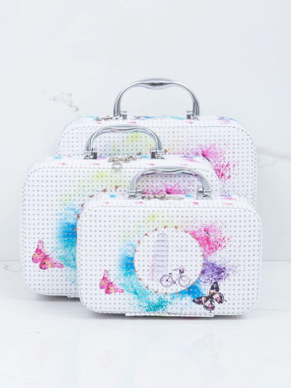 Wholesale Women's cosmetic bags with print set of 3 pcs.