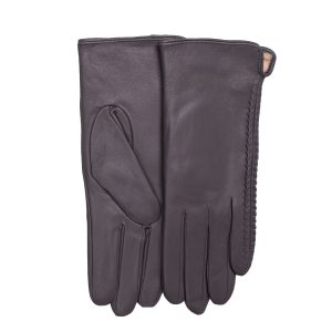 Wholesale Women's grey eco-leather gloves