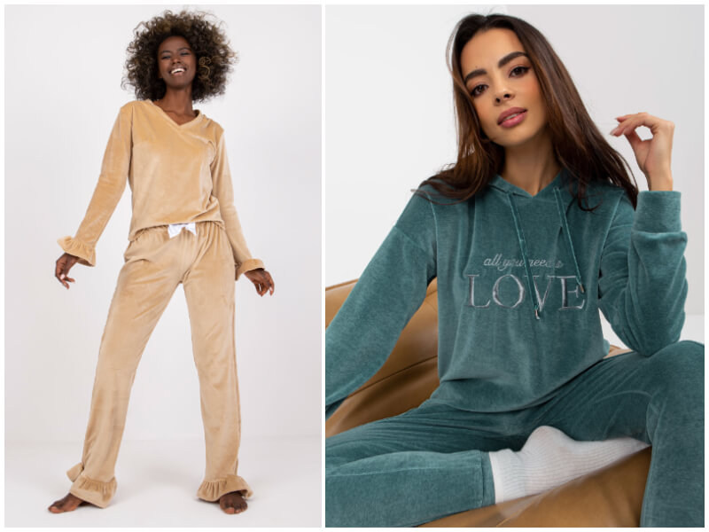 Velor pajamas from wholesale – the perfect sleeping set for winter