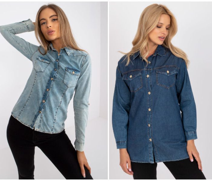 Wholesale women’s denim shirt clothing – discover stylish models