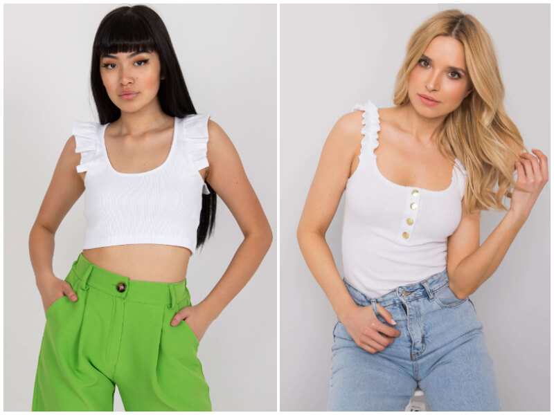 White top wholesale clothing – a classic base for many looks