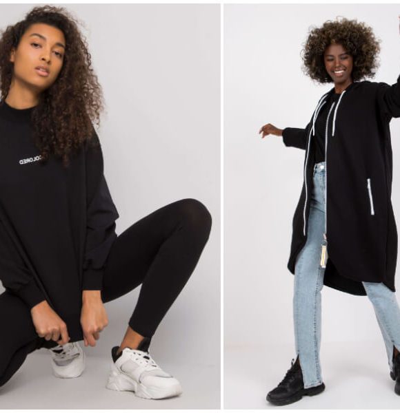 Black sweatshirt wholesale clothing – an absolute classic in your store