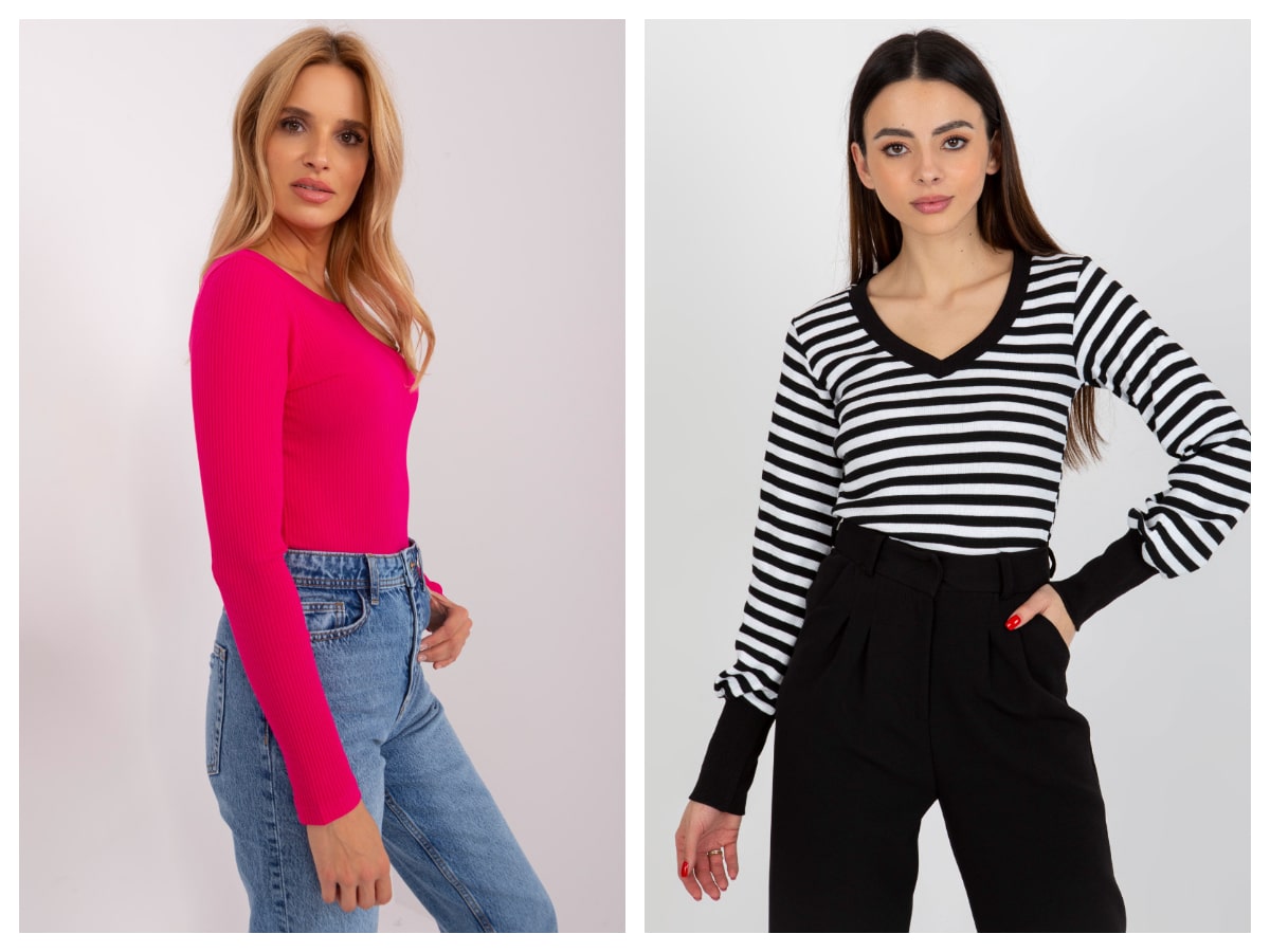 Basic blouses with long sleeves – choose your model for the cold