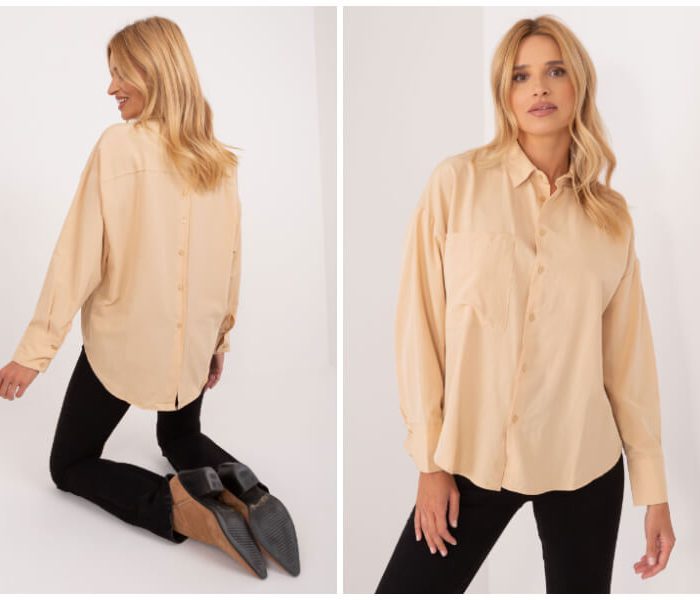 Oversized shirt – a fashionable wardrobe item for spring