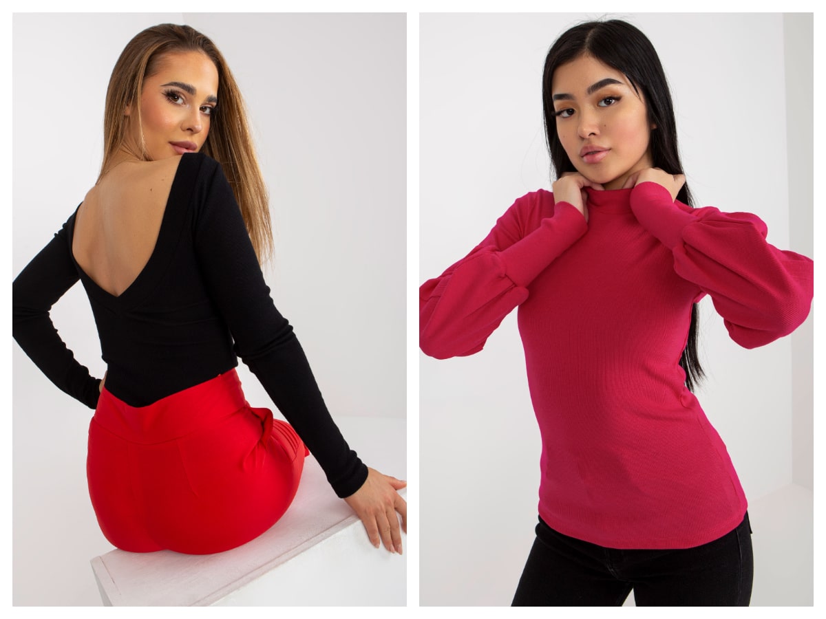 Women’s basic blouses with long sleeves – interesting models