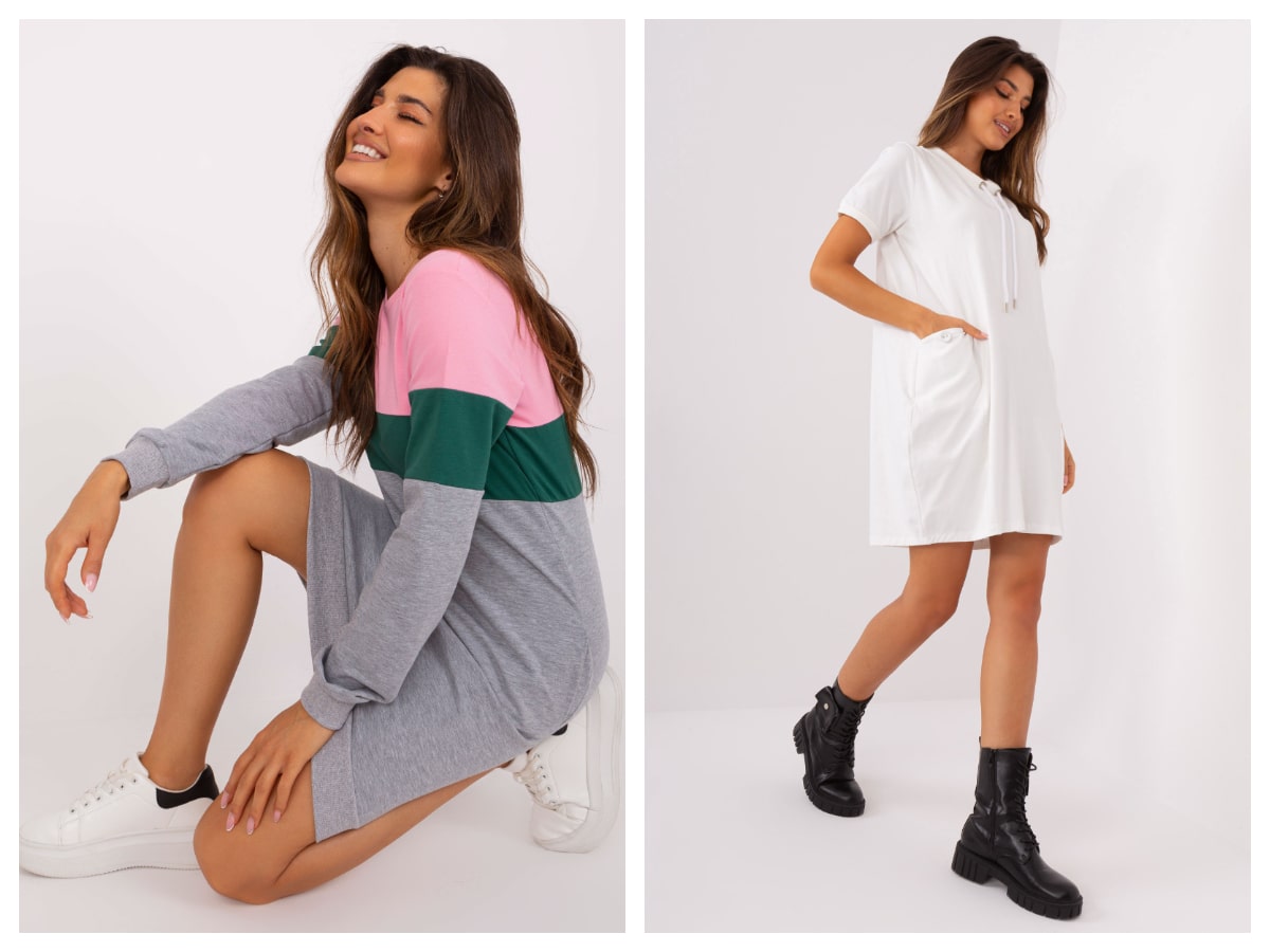 Sweatshirt dress basic – a fashionable way to look comfortable