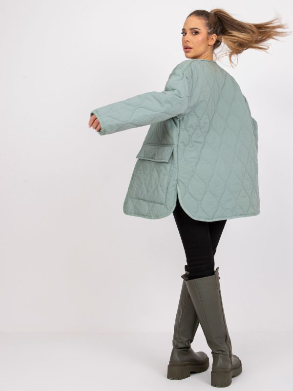 Wholesale Pistachio women's quilting jacket Callie RUE PARIS