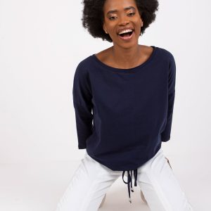 Wholesale Navy blue Basic Blouse Fiona