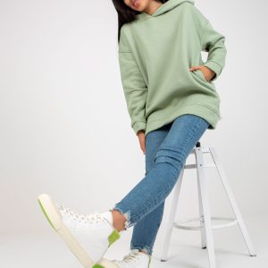 Wholesale Pistachio sweatshirt basic oversize