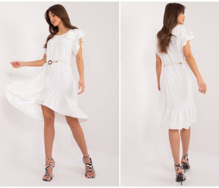 White midi dress – stylish summer look