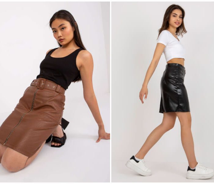 Skirt made of eco-leather – new trends for your store