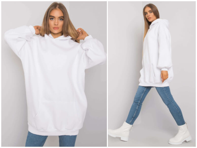 Women’s white sweatshirt – what styles are tops?