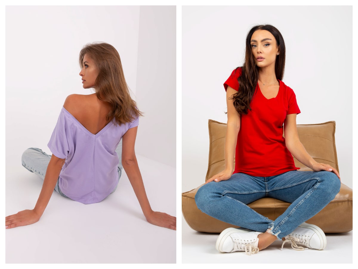 Women’s basic cotton t-shirts – the best models for everyday looks