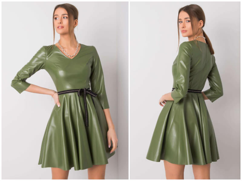 Dresses made of eco-leather – original creations for fashion lovers