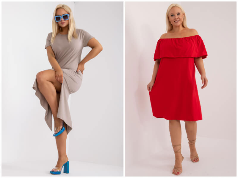 Fashionable large sizes of dresses – the largest selection from clothing wholesalers