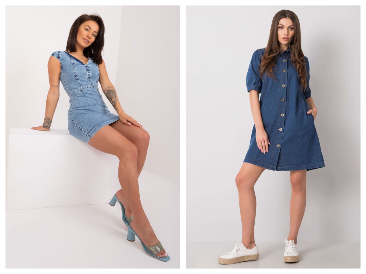 Denim dresses – an overview of interesting models